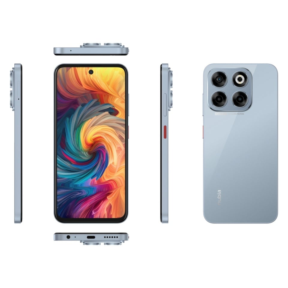 Telefon mobil Nubia V70, 12GB RAM, 256GB, 4G, Stardust Gray