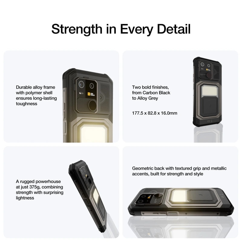 Telefon Rugged AGM G3 PRO 5G, 12GB RAM, 512GB ROM, camera termica 512x384, baterie 10000mAh, IP68/IP69K