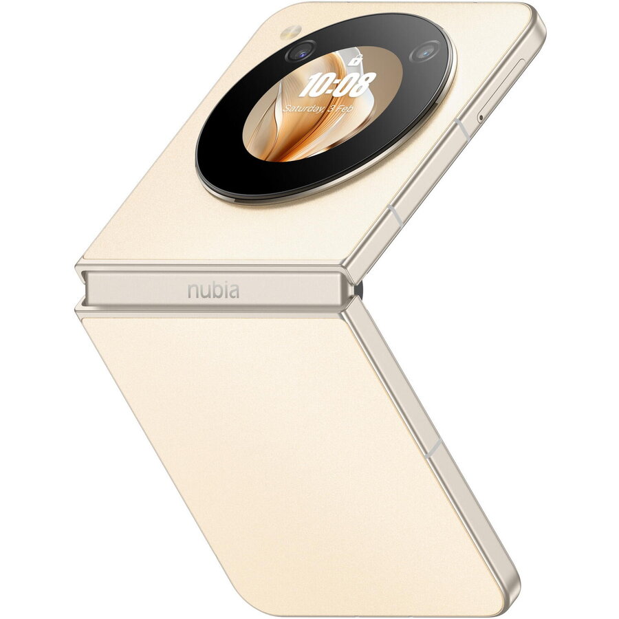 Telefon mobil ZTE Nubia FLIP, Dual SIM, 12GB RAM, 512GB, 5G, Gold