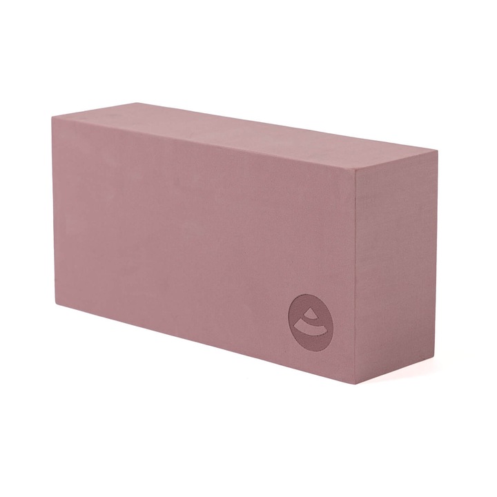 Kostka yoga Bodhi Asana Brick, pudrowy roz, 22x11x6,6cm, 200g