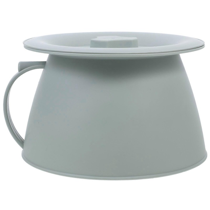 Vas de noapte din plastic, verde, 22x22x14cm, capacitate 1.5L, set de 1 buc.