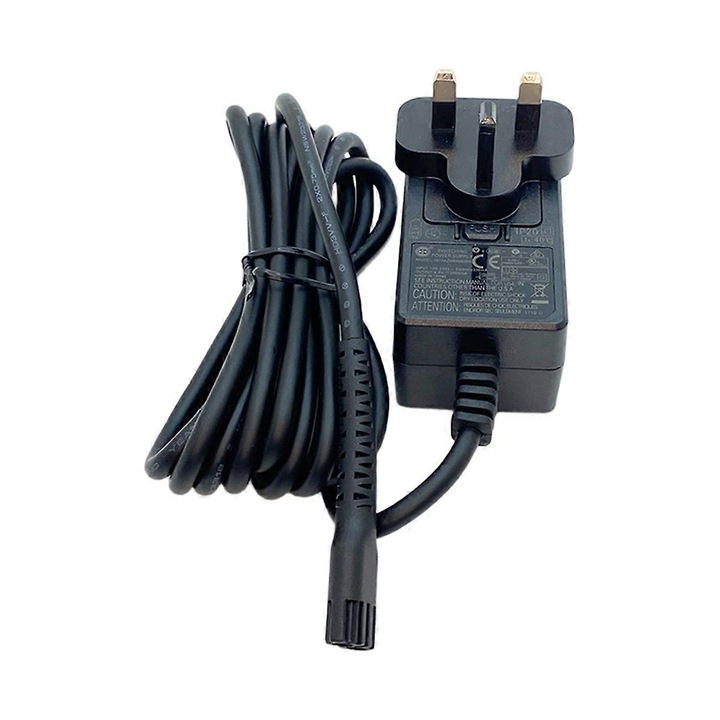 Adapter WAHL borotvákhoz, UK típusú, fekete színű, 100-240V