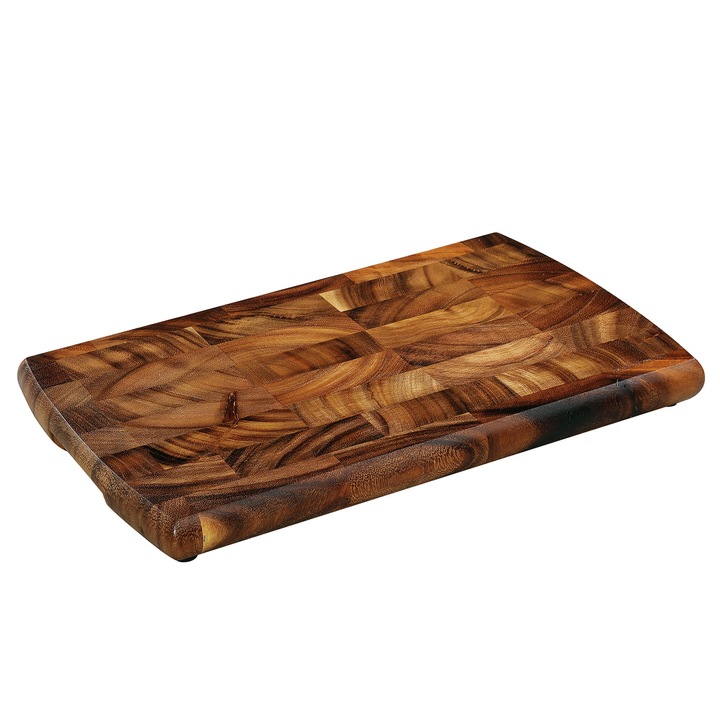 Tocator de bucatarie Zassenhaus, end grain, lemn de acacia, 40x25x3 cm