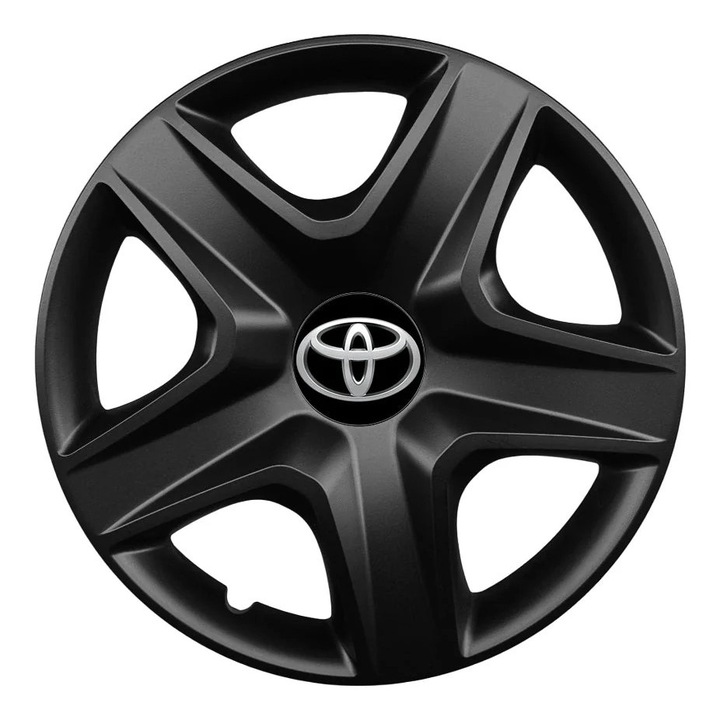Set 4 capace roti 15 inchi (R15) compatibile TOYOTA, Model 340 Black