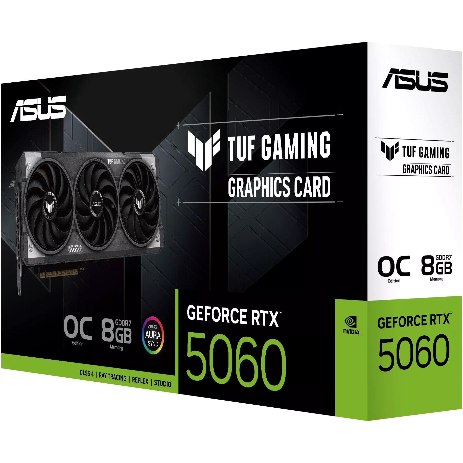 Placa video ASUS TUF GeForce RTX™ 5060 OC, 8GB GDDR6, 128-bit