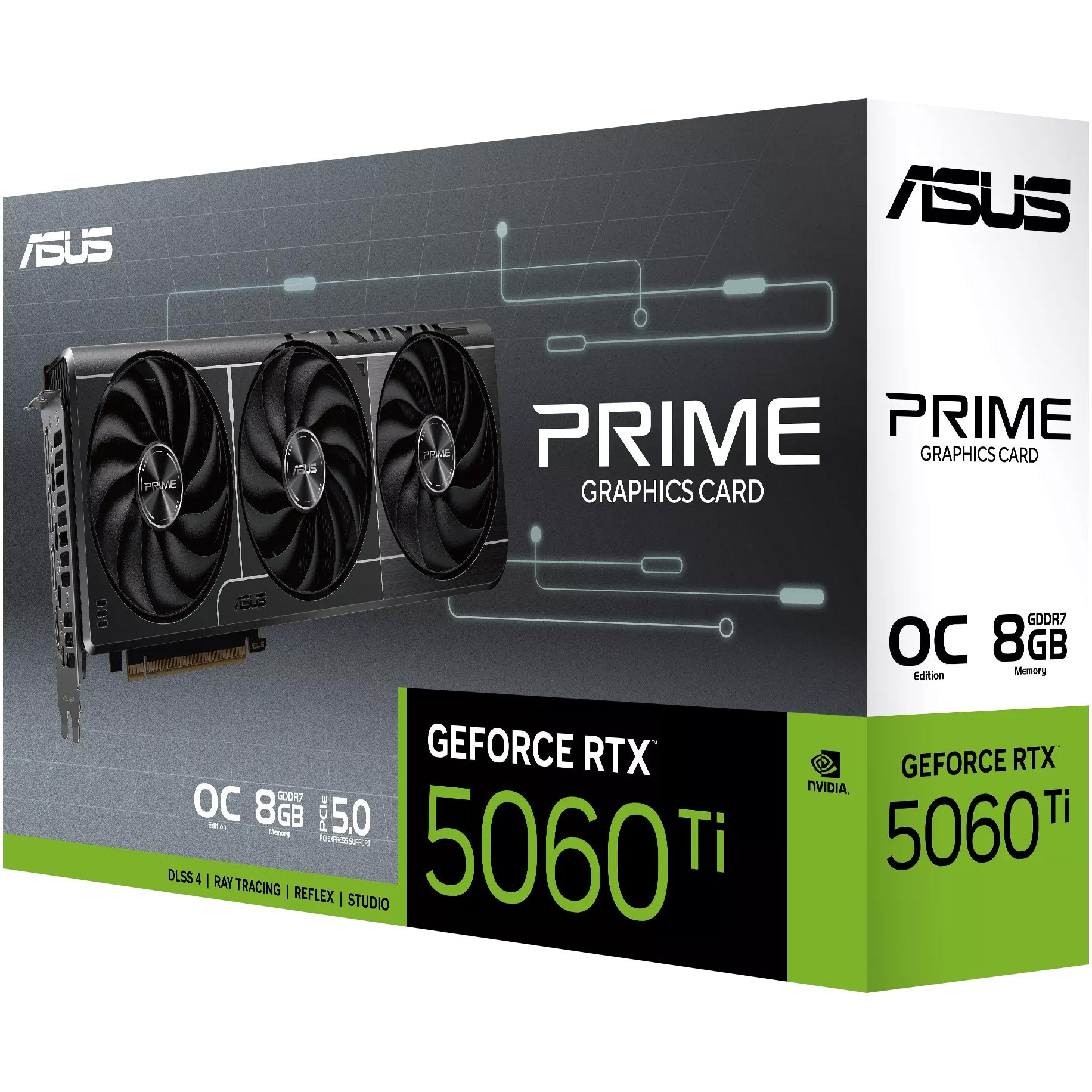 Placa video ASUS Prime GeForce RTX™ 5060 Ti OC, 8GB GDDR6, 128-bit