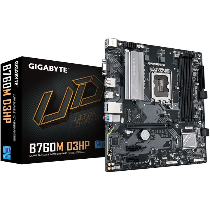 Дънна платка Gigabyte B760M D3HP, Socket LGA1700