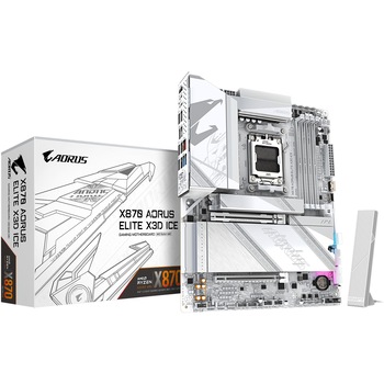 Placa de baza Gigabyte X870 A Elite X Ice, Socket AM5, white