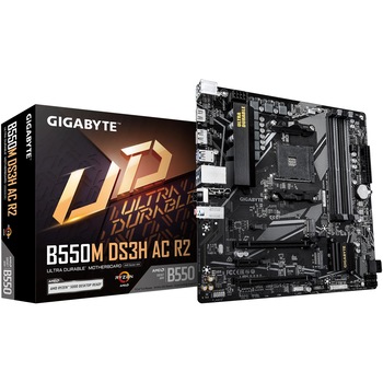 Placa de baza Gigabyte B550M DS3H AC R2, Socket AM4