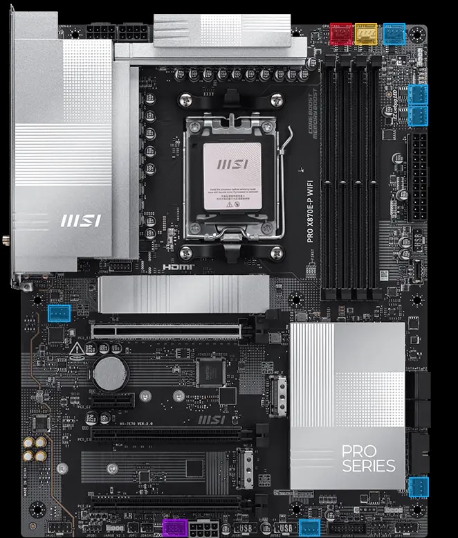 Placa de baza MSI PRO X870E-P WiFi, Socket AM5 - eMAG.ro