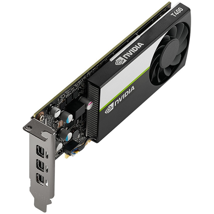 Placa video profesionala PNY NVIDIA T400, 4GB GDDR6, PCIe 4.0, 3x