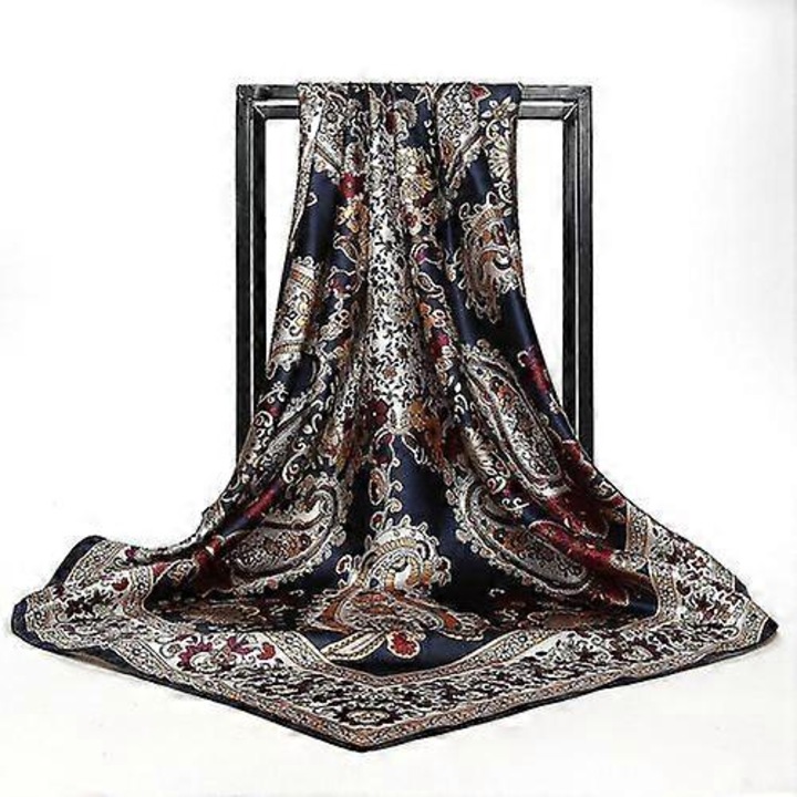 Esarfa dama, 90x90cm, multicolor, material satin