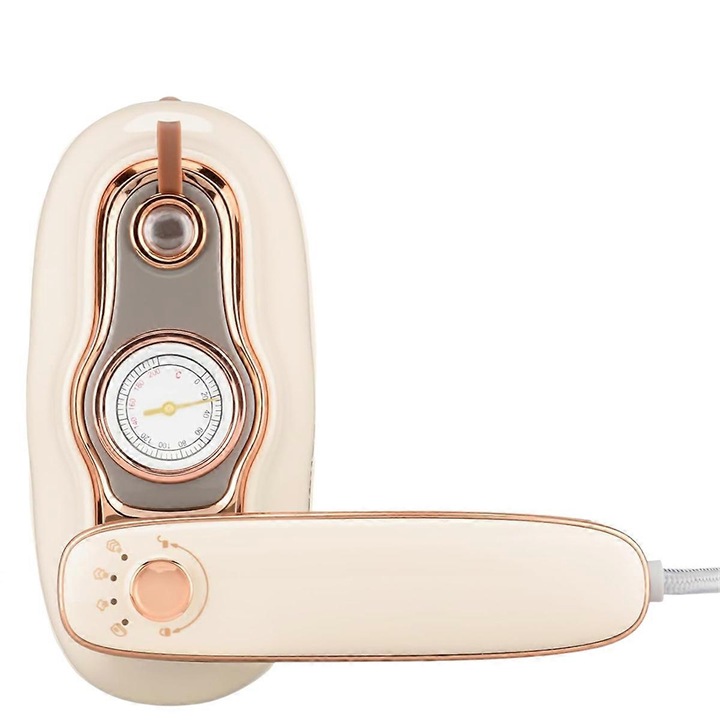 Fier de calcat portabil 2 in 1, 1250W, abur continuu, design pliabil, culoare: multicolor