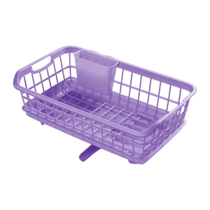 Scurgator vase, violet, 44x25.8x14.8cm, cu tava de picurare detasabila