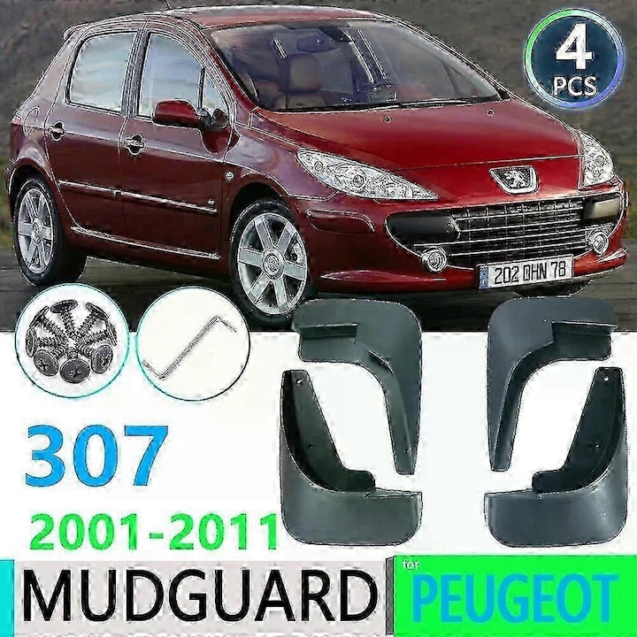 Peugeot 307 kerékpár sárvédők, 15inch, 0.8kg, 13x15x15inch, szett