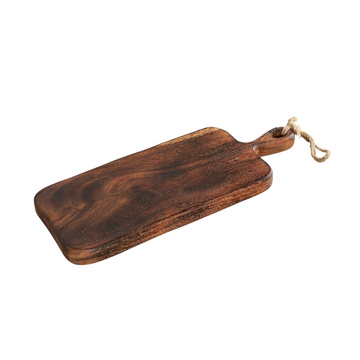 Tocator de bucatarie Zassenhaus, deska de servire, lemn de acacia, 46x18x2,5cm