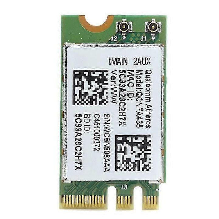 Card de retea QCNFA435, 433Mbps, alb + verde, NGFF M2