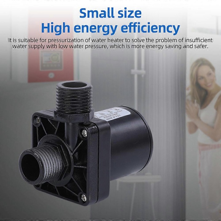 Водна помпа, 12V/24V, 700L/h, 20W, устойчива на високи температури, 80x70x46mm