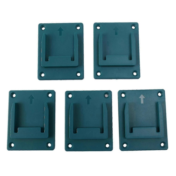 5 db Makita 18V szerszámtartó készlet, műanyag és fém, falra szerelhető