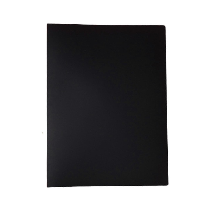 Dosar de prezentare cu buzunare din plastic, 322x435mm, 60 pagini, negru