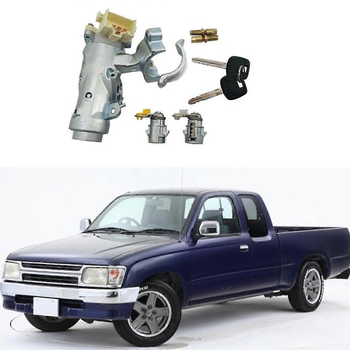 Ajtózár henger 2 kulccsal Toyota Hilux 1997-2005-höz, fém, új