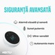 Detector gaz inteligent smart WiFi NEXTLY, detectie CH4/GPL, alarma sonora si vizuala, notificari in aplicatie, control valva, 2.4GHz, alimentare USB, compatibil Smart Life, alb