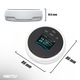 Detector gaz inteligent smart WiFi NEXTLY, detectie CH4/GPL, alarma sonora si vizuala, notificari in aplicatie, control valva, 2.4GHz, alimentare USB, compatibil Smart Life, alb