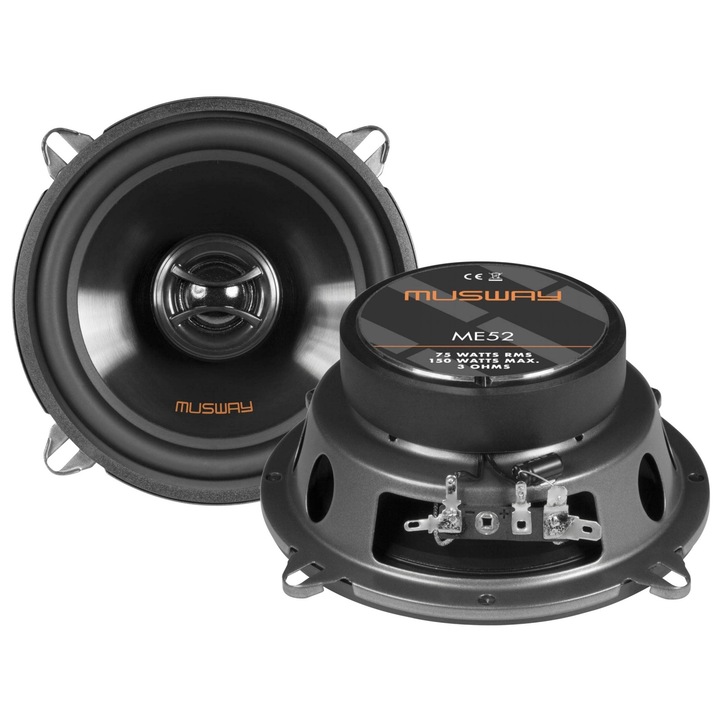 Musway ME52 autóhangszórók, 130mm, 75W, 3 Ohm, szett