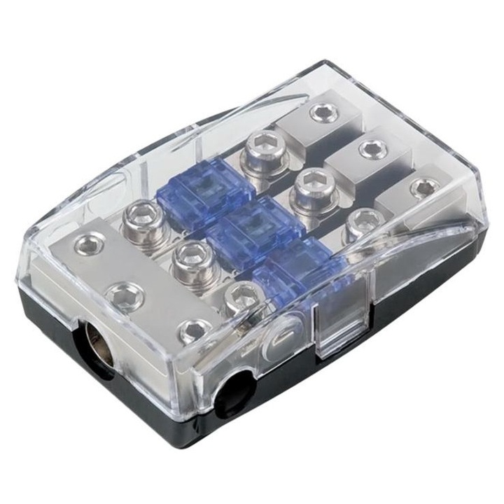 Suport siguranta Mini ANL ACV 1x35mm + 2x20mm, argintiu