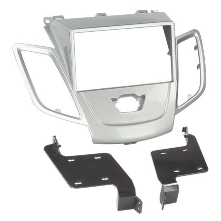 Рамка за радио 2 DIN, ACV, за Ford Fiesta (JA8/JR8), сребриста, 98x173мм