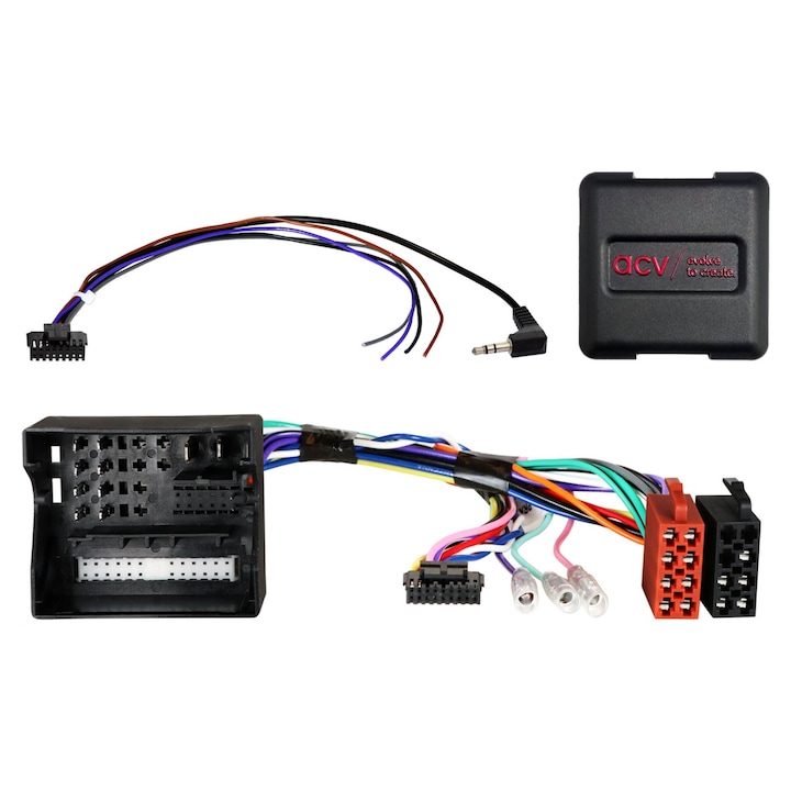 Adaptor volan pentru Seat/Skoda/VW, ACV, 52Pin Quadlock, plug & play, 12V, 250mA