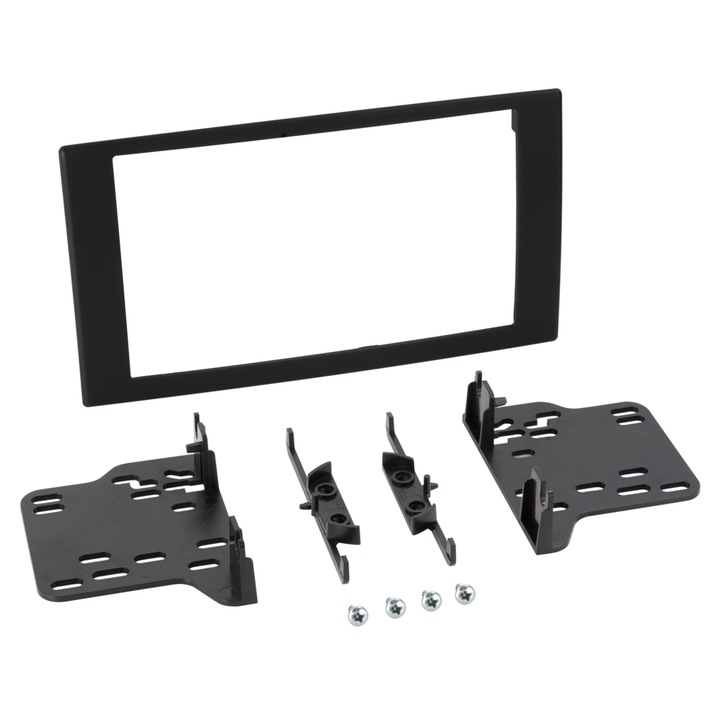 Rama radio 2 DIN, ACV, Chrysler PT Cruiser, Dodge Durango, Jeep Grand Cherokee, fekete, 98x173mm