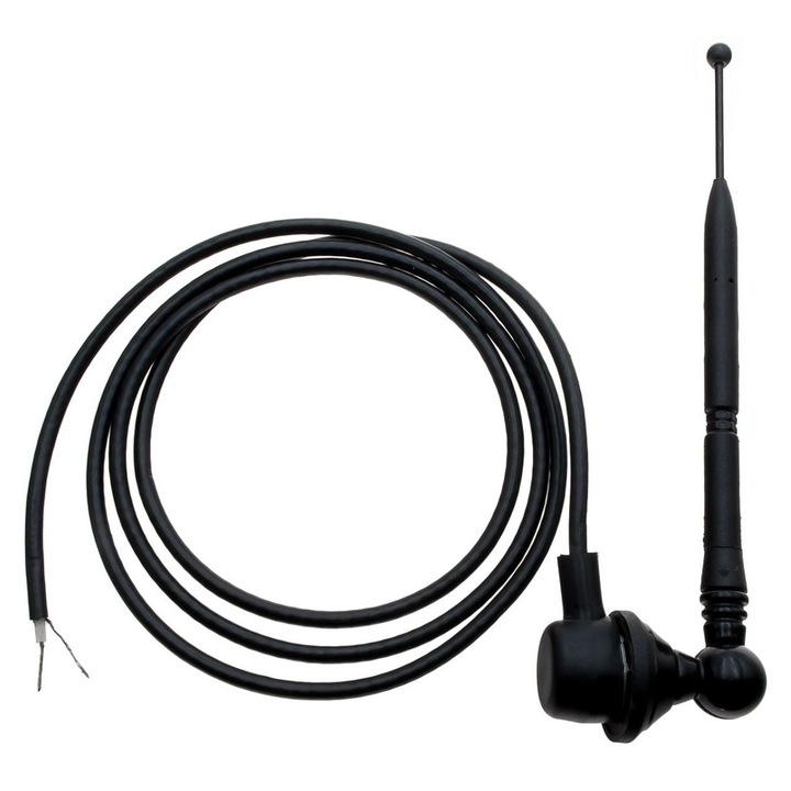 Antena 433 MHz, wisniowski, lungime cablu 1,8m, pentru stalp