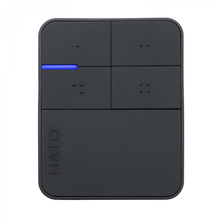 Pilot HATO HP-006, 4 canale, 30m, negru, dimensiuni 39x49x11mm