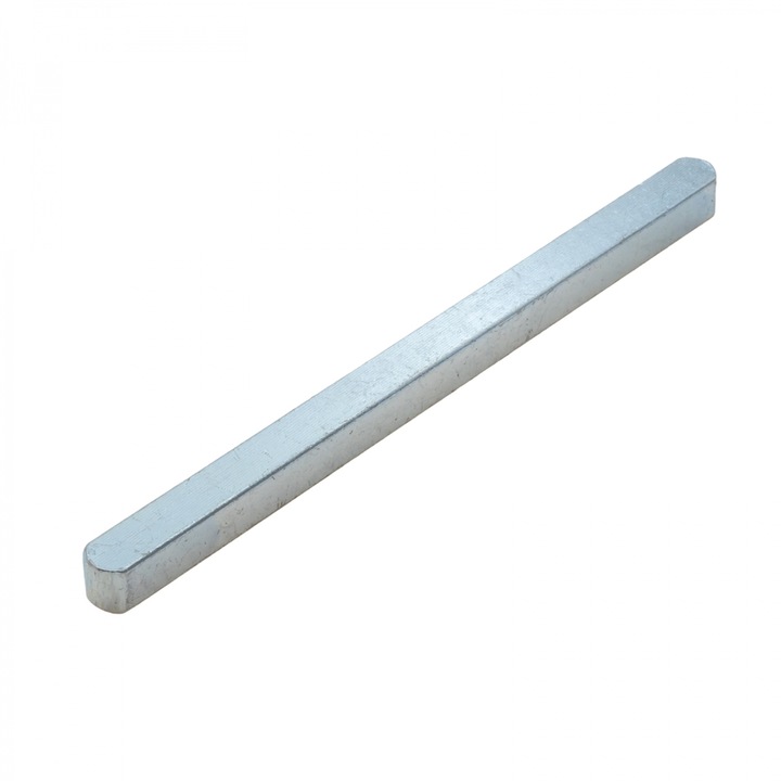 Ék a tömör tengelyhez hornyos kulccsal 6,35x6,35x100, Wisniowski, anyaga: Fekete oxid bevonatú acél