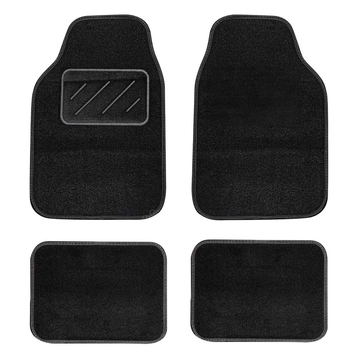 TCM-05 univerzális textil autószőnyeg szett, 4 darabos, csúszásmentes, 68x44cm, 44x33cm