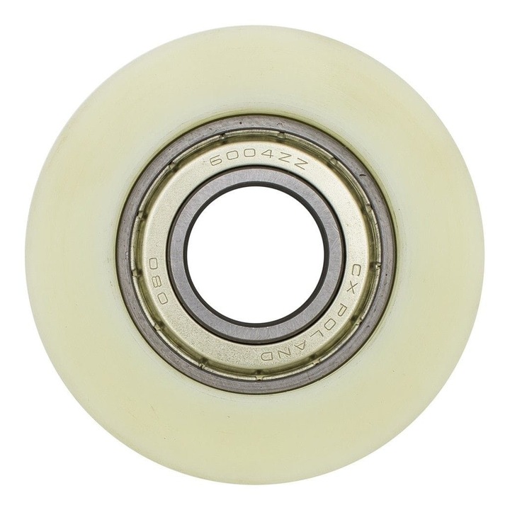 Rolka nosna completa P95, wisniowski, 20x87x22mm, pentru porti glisante, utilizare in ogrodari