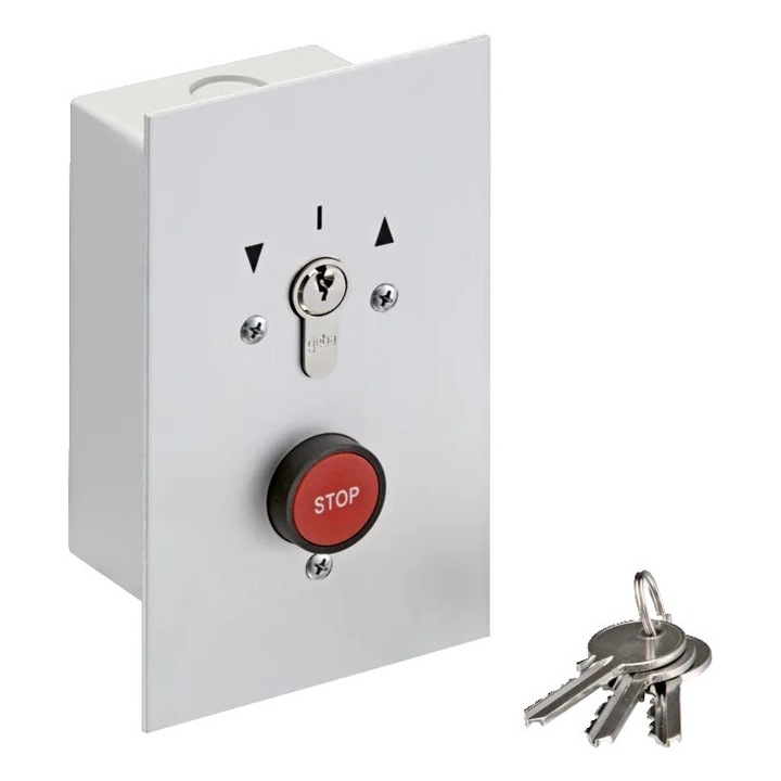 SOMMER fém föld alatti kapcsoló, IP54, 170x100x68mm, ABUS zárrendszerrel, 3 kulcsos készlet