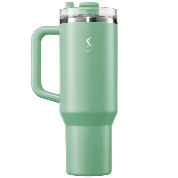 Cana termica Lurch Big Cup, inox, 1,2 l, 27,5x10x15cm, verde