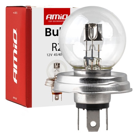 Bec R2 12V 45/40W P45t, AMiO, pentru reflectoare auto, omologare ECE ...