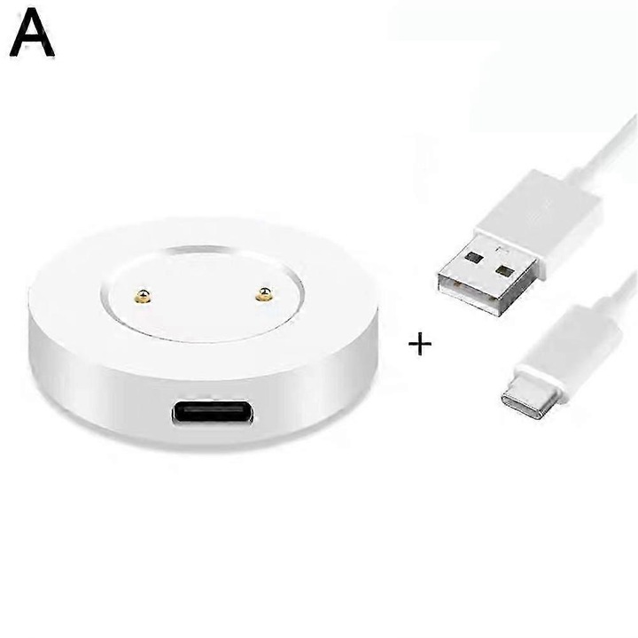 Baza de incarcare pentru ceas Huawei GT/GT2, design magnetic, USB, alb