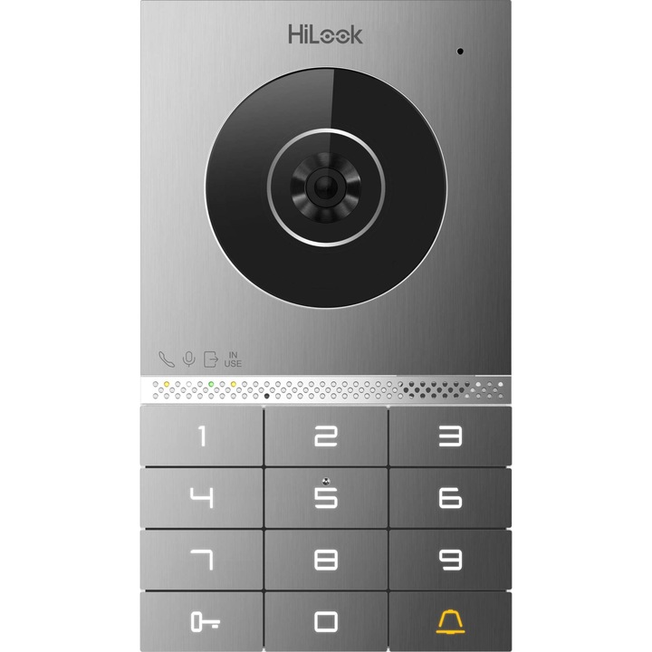 Set videointerfon HiLook HD-VIS-02-K, 2 Mpx, WiFi, 7" touchscreen, argintiu-negru