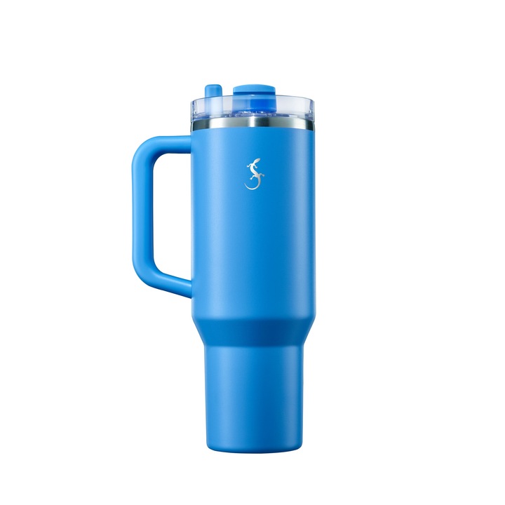 Cana termica Lurch, 1,2 l, inox, 27,5x10x15cm, albastra