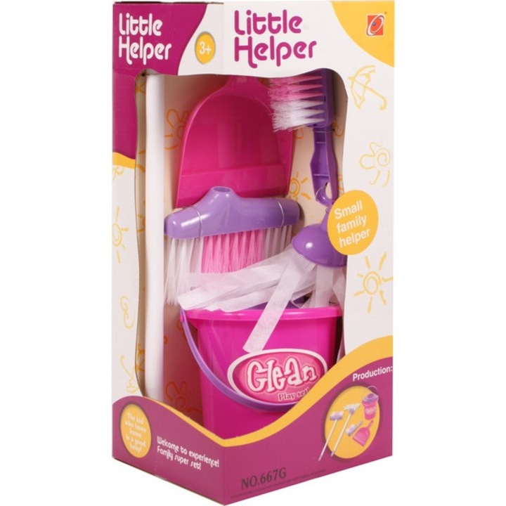 Set de curatenie in cutie - roz