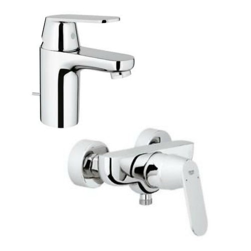 Pachet baterii lavoar si dus Grohe Eurosmart Cosmopolitan