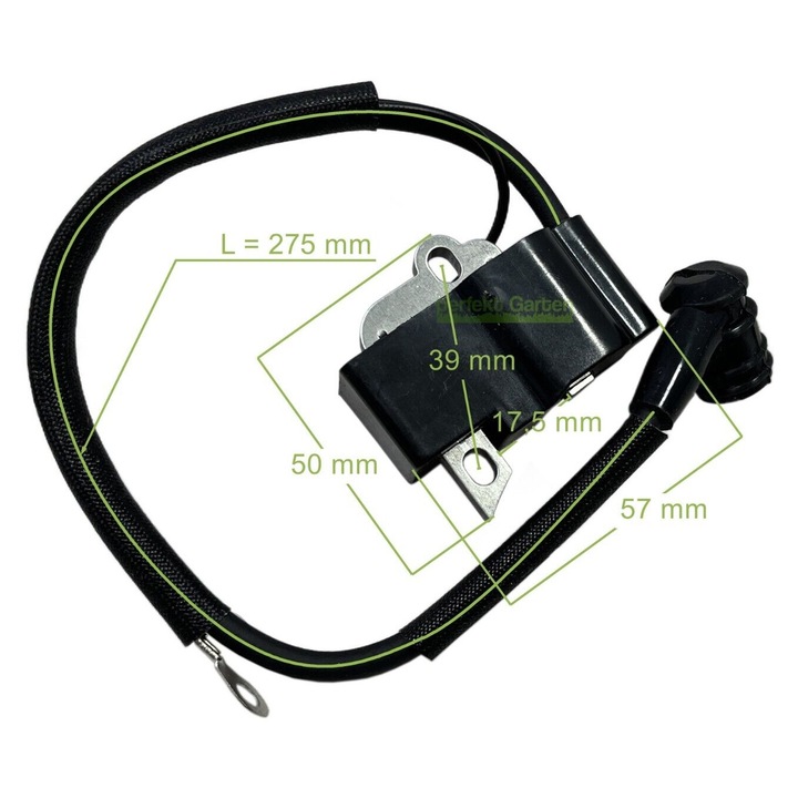 Bobina de aprindere neagra pentru Dolmar PS-510 din 2010 / 181143207 181-143-206 drujba