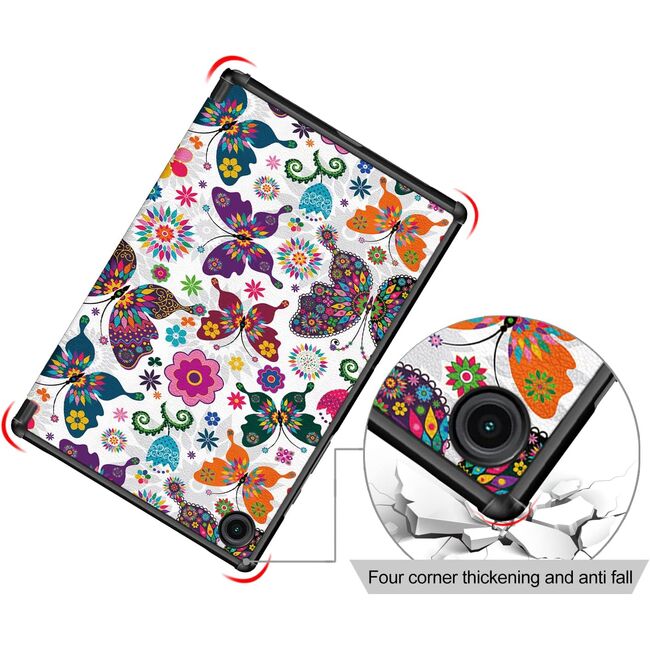 Husa de protectie pentru Lenovo Tab M8 Gen 4(TB-300FU/TB-300XU), 2023, Sigloo, 8", Fluturi