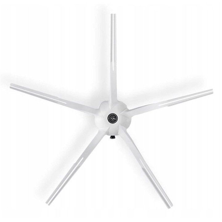 Perie laterala, OEM, pentru Xiaomi Roborock S7 Ultra MaxV Q7, 1 bucata, inlocuire de inalta calitate, material TPR flexibil, indeparteaza eficient murdaria, nu zgarie podelele, culoare: alb, setul include: surub de montare, material: termoplastic