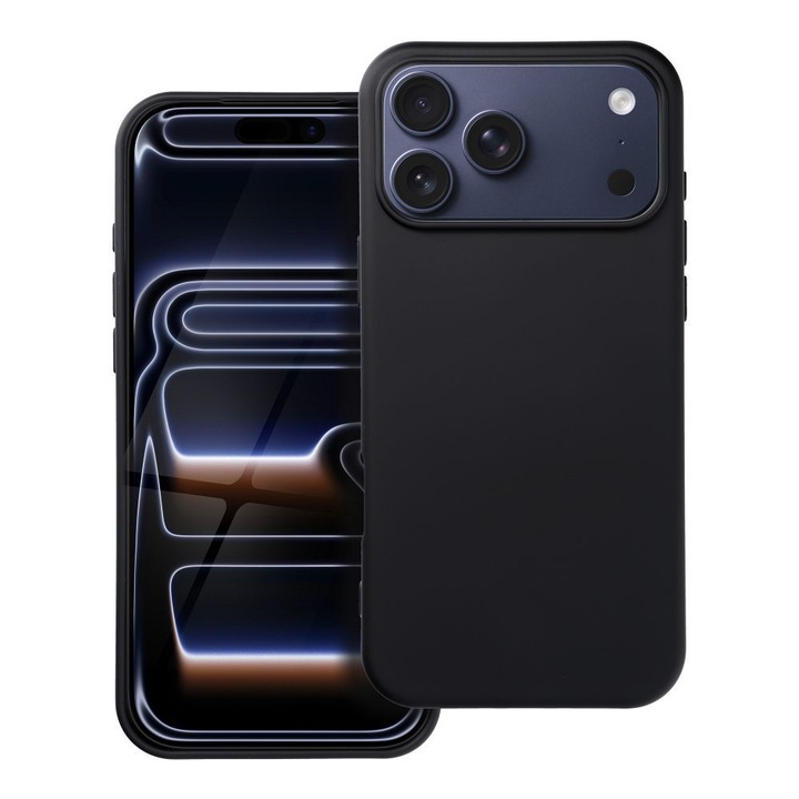 Husa silicon pentru Iphone 17 Pro Max Black
