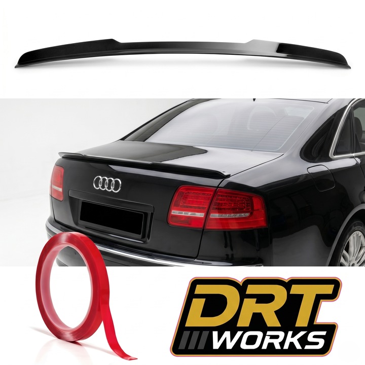 Eleron Portbagaj DRT WORKS pentru Audi A8 D3 (2002–2009) – ABS Negru Lucios